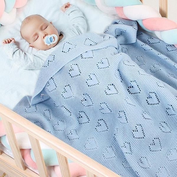 100x80cm solid hollow heart knit baby blanket & swaddling newborn thermal soft fleece blanket solid bedding set cotton quilt
100x80cm solid hollow heart knit baby blanket & swaddling newborn thermal soft fleece blanket solid bedding set cotton quilt