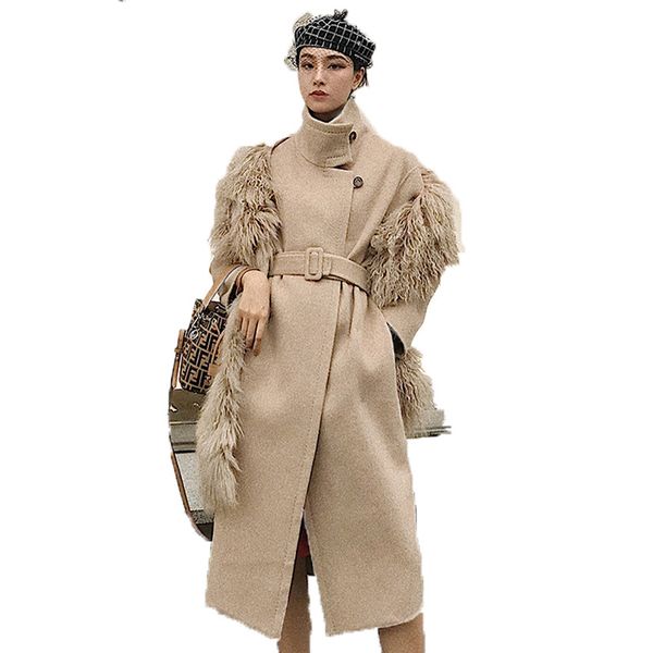 korean cashmere wool coat female jacket vintage autumn winter jacket women's fur coat women double side woolen coats zt1672, Black
korean cashmere wool coat female jacket vintage autumn winter jacket women's fur coat women double side woolen coats zt1672, Black