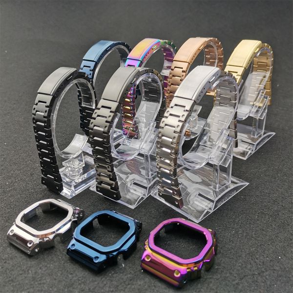 stainless steel watch bands and bezel watchbands bracelet fit for watch dw5600 gw-m5610 gw5000 series with tools wholesale ly191209, Black;brown
stainless steel watch bands and bezel watchbands bracelet fit for watch dw5600 gw-m5610 gw5000 series with tools wholesale ly191209, Black;brown