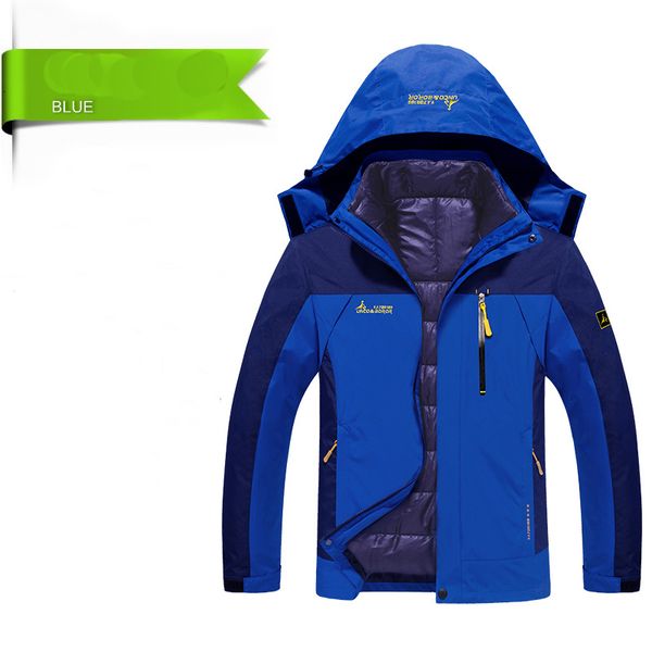 2019 autumn winter outdoor sports men set women couples large size two-piece windproof cold warm hiking jacket mountaineering, Blue;black
2019 autumn winter outdoor sports men set women couples large size two-piece windproof cold warm hiking jacket mountaineering, Blue;black
