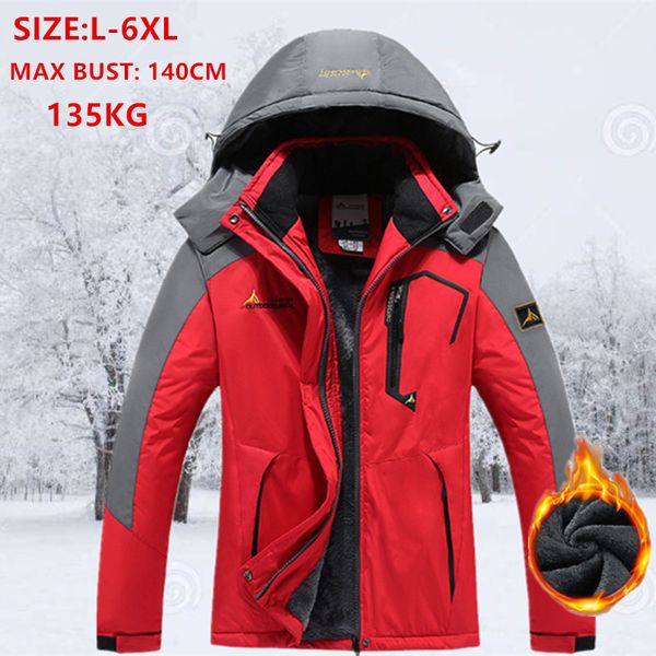 hooded outdoor jackets men plus size 5xl 6xl winter fleece velet warm waterproof parka windproof man clothes hat coat hoodies, Black;brown
hooded outdoor jackets men plus size 5xl 6xl winter fleece velet warm waterproof parka windproof man clothes hat coat hoodies, Black;brown