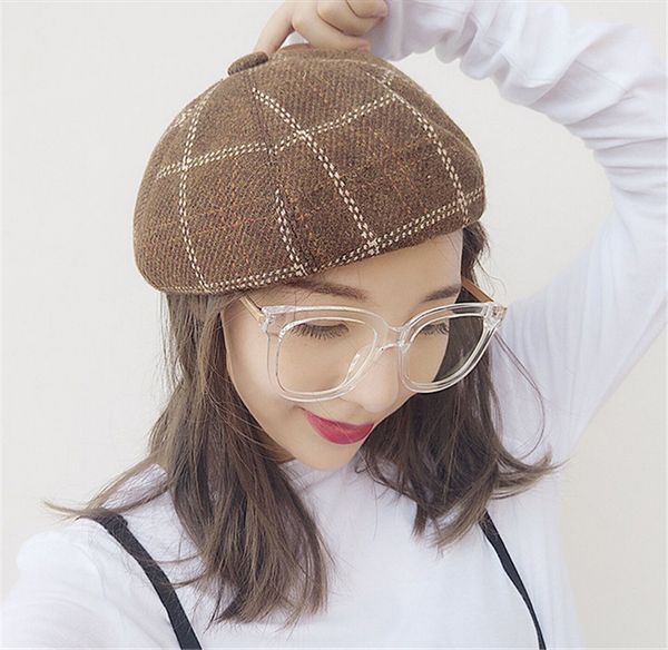 winter hats for women elegant beret women cotton 2020 new fashion plaid berets hats khaki color female caps high quality, Blue;gray
winter hats for women elegant beret women cotton 2020 new fashion plaid berets hats khaki color female caps high quality, Blue;gray
