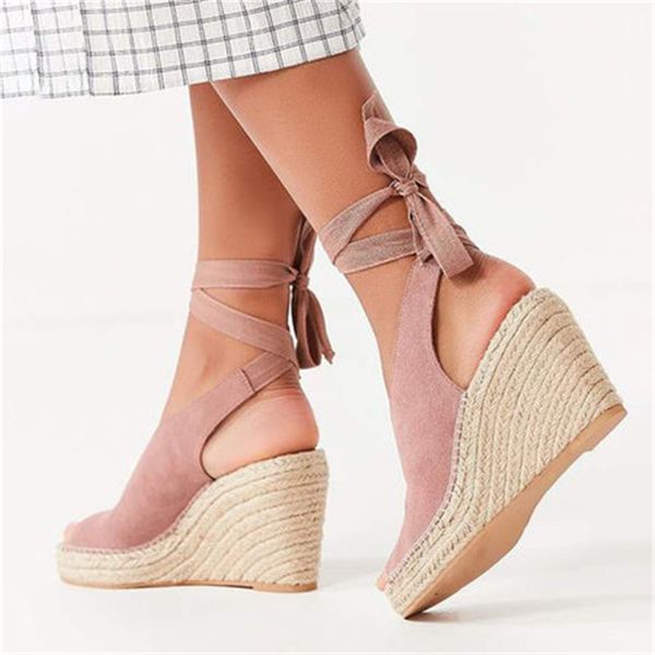 summer women wedges espadrille sandals lace up high heels gladiator ladies shoes open toe cross strap roman sandals, Black
summer women wedges espadrille sandals lace up high heels gladiator ladies shoes open toe cross strap roman sandals, Black