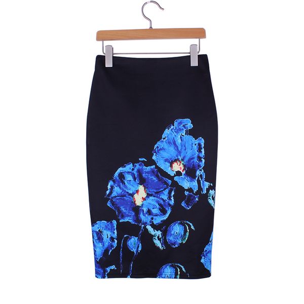 new arrival blue flower print women pencil skirts lady female black faldas girls slim bottoms m- ing
new arrival blue flower print women pencil skirts lady female black faldas girls slim bottoms m- ing