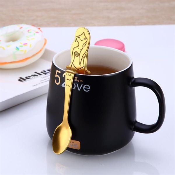 new cute mermaid spoon handle spoons flatware coffee drinking tools kitchen gadget eco-friendly easy to clean 2018 c0308
new cute mermaid spoon handle spoons flatware coffee drinking tools kitchen gadget eco-friendly easy to clean 2018 c0308