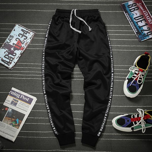 men's jogging sports sweatpants loose plus size elastic pants male stitching drawstring pocket trousers fitness running pants, Black
men's jogging sports sweatpants loose plus size elastic pants male stitching drawstring pocket trousers fitness running pants, Black