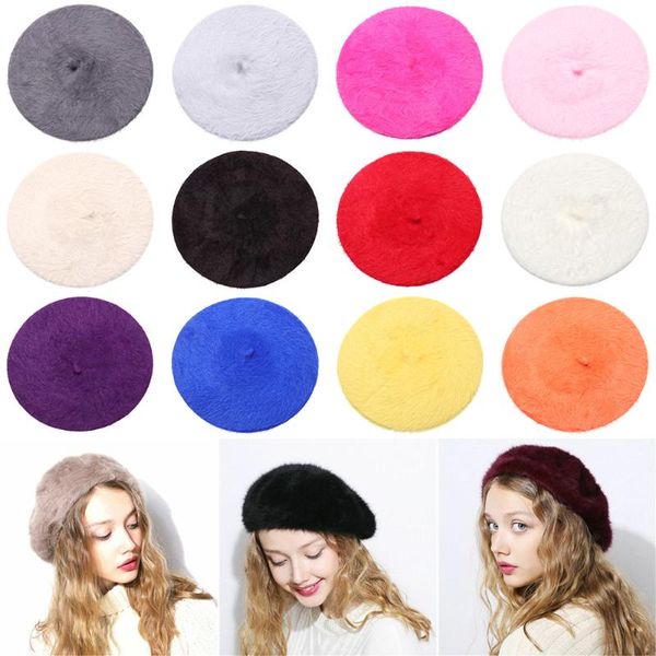 fashion elegant beret hat winter thicken warm french flat cap women girls graceful artist painter cap soft faux fur beret, Blue;gray
fashion elegant beret hat winter thicken warm french flat cap women girls graceful artist painter cap soft faux fur beret, Blue;gray