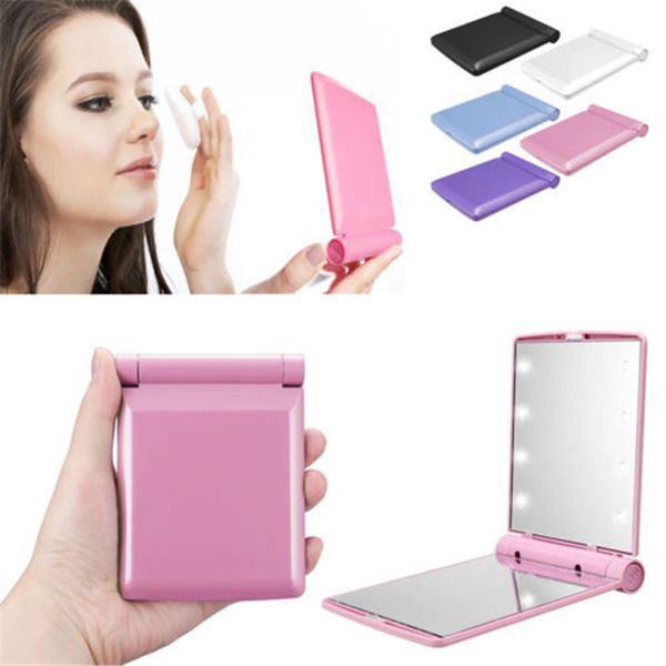 1 pc lady makeup cosmetic mirror compact folding portable pocket mirror 8 led lighting bulbs decorative selling
1 pc lady makeup cosmetic mirror compact folding portable pocket mirror 8 led lighting bulbs decorative selling