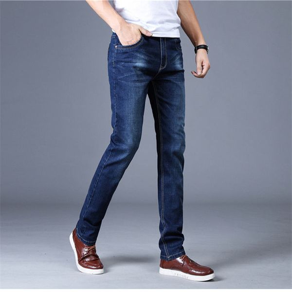 men desogner jeans denim new fashion casual solid washed long zipper fly pencil pants cotton blend asian size, Blue
men desogner jeans denim new fashion casual solid washed long zipper fly pencil pants cotton blend asian size, Blue