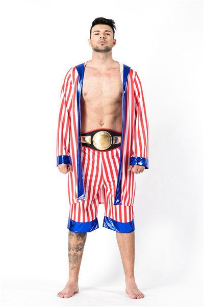 halloween boxer party theme costume fashion loose cosplay sets casual clothing, Black;red
halloween boxer party theme costume fashion loose cosplay sets casual clothing, Black;red