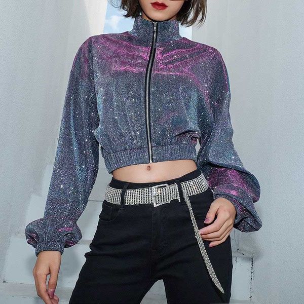 nicemix fashion female long sleeve stand neck bomber zipper coat women sequin cropped jacket autumn casual short outwear cool st, White
nicemix fashion female long sleeve stand neck bomber zipper coat women sequin cropped jacket autumn casual short outwear cool st, White