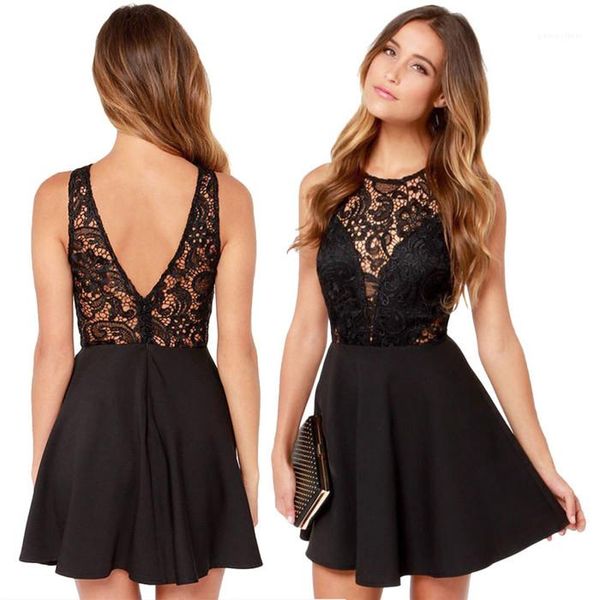 women black sleeveless mini dresses backless prom cocktail lace short dresses beach casual dresses lace skirts, Black;gray
women black sleeveless mini dresses backless prom cocktail lace short dresses beach casual dresses lace skirts, Black;gray