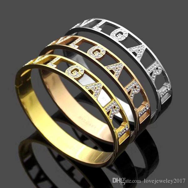 gold bangle with diamonds letters design for women silver rose gold hollow out bangle open pulsera gold bracelet fine jewelry, Black
gold bangle with diamonds letters design for women silver rose gold hollow out bangle open pulsera gold bracelet fine jewelry, Black