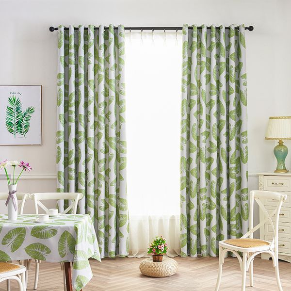 direct selling fresh banana leaves zhi yin hua printing shielding finished curtains for living dining room bedroom
direct selling fresh banana leaves zhi yin hua printing shielding finished curtains for living dining room bedroom