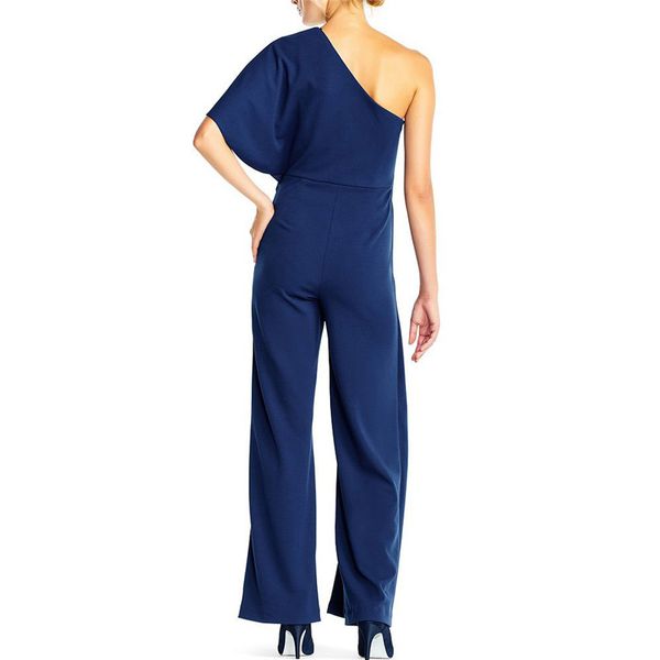women clubwear solid one shoulder short ruffle sleeve summer playsuit bodycon party jumpsuit casual loose romper trousers, Black;white
women clubwear solid one shoulder short ruffle sleeve summer playsuit bodycon party jumpsuit casual loose romper trousers, Black;white