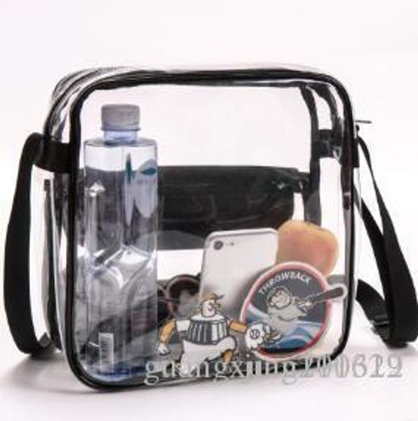 new arrivals clear purse stadium approved bag + patch with zipper and shoulder strap, Black
new arrivals clear purse stadium approved bag + patch with zipper and shoulder strap, Black