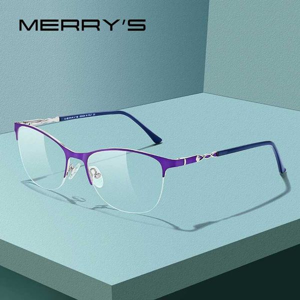 merrys design alloy eyeglasses half frame women fashion trending prescription spectacles myopia optical eyeglasses s2109, Black
merrys design alloy eyeglasses half frame women fashion trending prescription spectacles myopia optical eyeglasses s2109, Black