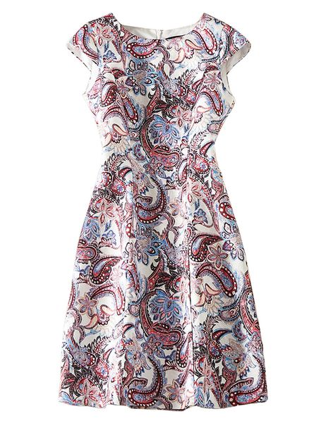 vintage print women sheath dress round neck cap-sleeves casual dresses 04k1011, Black;gray
vintage print women sheath dress round neck cap-sleeves casual dresses 04k1011, Black;gray