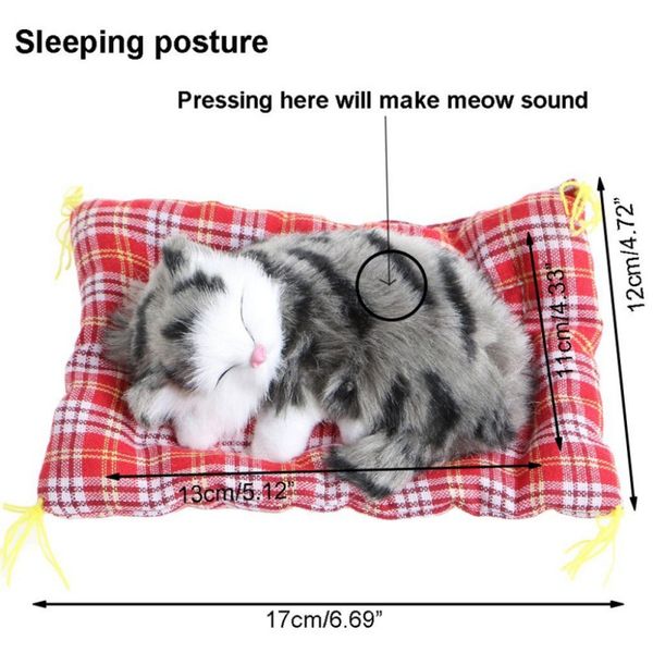 car interior ornaments simulation cat animal doll plush sleeping cats toy automobile home decoration
car interior ornaments simulation cat animal doll plush sleeping cats toy automobile home decoration
