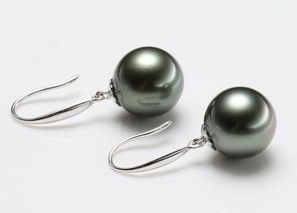 a pair of large 11-12mm black tahitian perfect round pearl pendant 925 silver, Golden
a pair of large 11-12mm black tahitian perfect round pearl pendant 925 silver, Golden