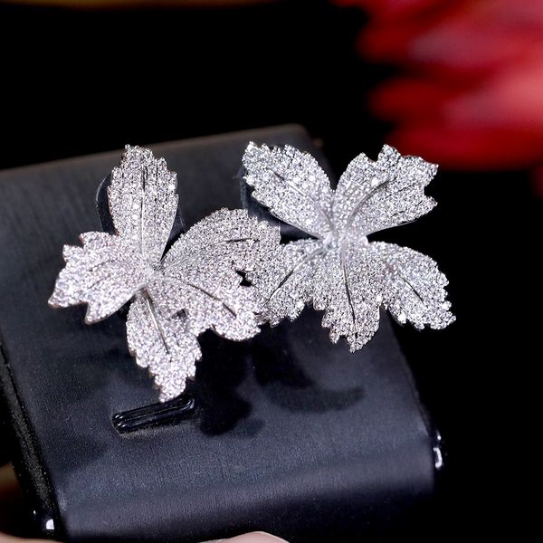 elegant earrings three-dimensional flower cubic zirconia paved women's engagement party anniversary dress up earring wedding accessorie, White
elegant earrings three-dimensional flower cubic zirconia paved women's engagement party anniversary dress up earring wedding accessorie, White