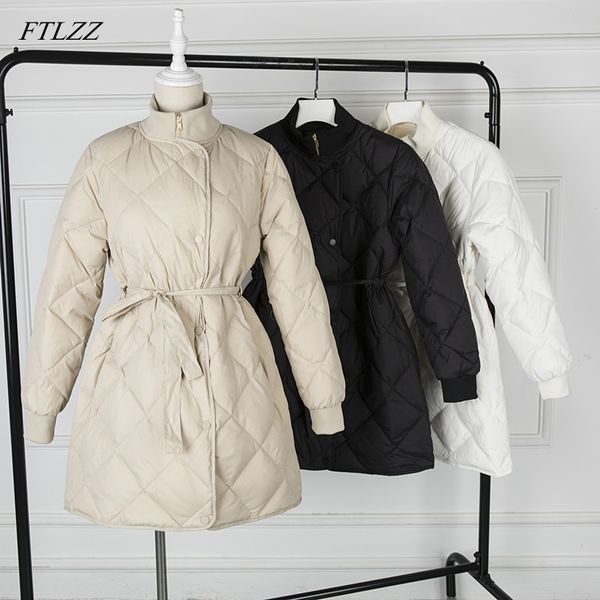 ftlzz women ultra light 90% white duck down parkas winter jacket female stand collar with belt zipper coat snow outerwear, Black
ftlzz women ultra light 90% white duck down parkas winter jacket female stand collar with belt zipper coat snow outerwear, Black