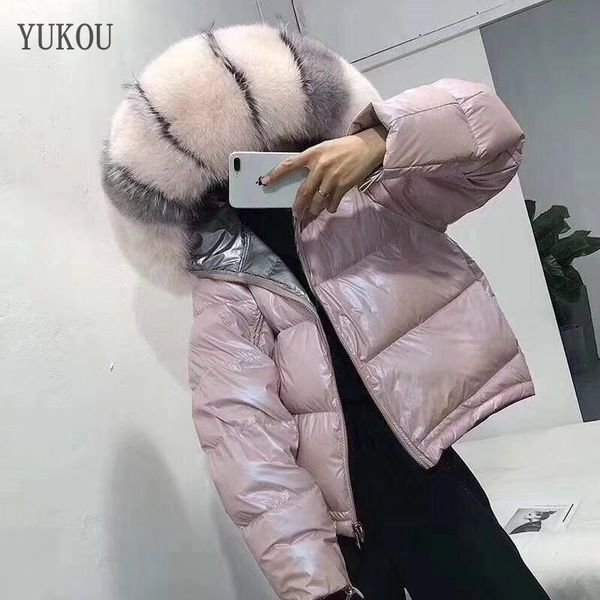 women duck down coats ultra-large fur collar fashion female white duck down jacket loose version keep warm, Black
women duck down coats ultra-large fur collar fashion female white duck down jacket loose version keep warm, Black