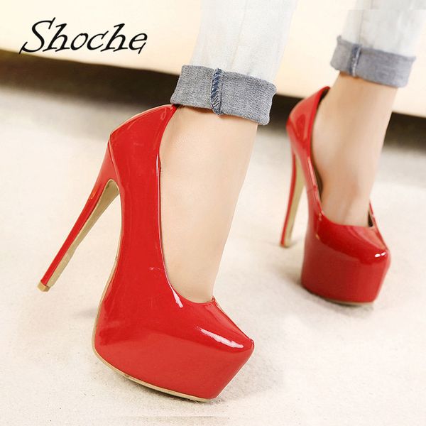 shoche women party shoes extreme high platform high heels pumps pink red black heels talon femme plus size
shoche women party shoes extreme high platform high heels pumps pink red black heels talon femme plus size