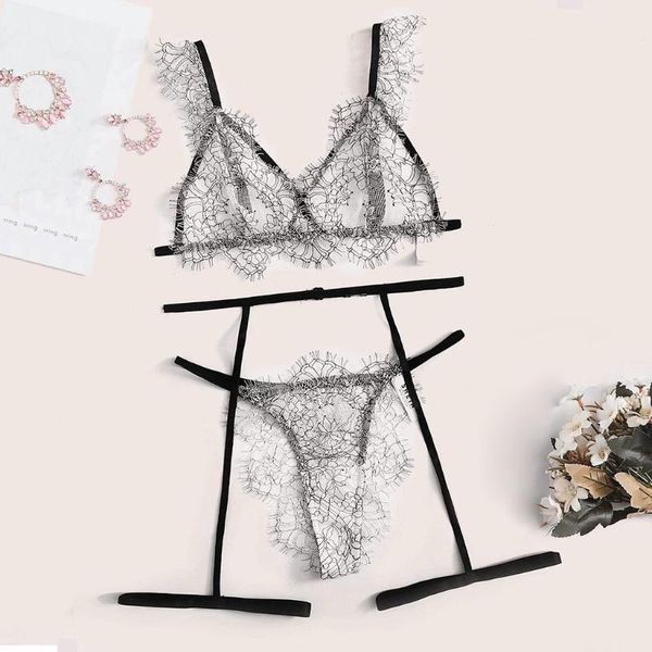 3 pcs eyelash floral lace garter bra set lace intimates lingerie set underwear white women transparent g-string set#a3, Red;black
3 pcs eyelash floral lace garter bra set lace intimates lingerie set underwear white women transparent g-string set#a3, Red;black