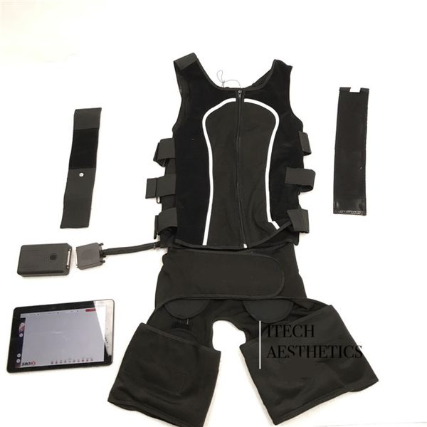 wireless ems training device electrical muscle stimulation exercise system with light ems suit underwear set home use, Black;white
wireless ems training device electrical muscle stimulation exercise system with light ems suit underwear set home use, Black;white