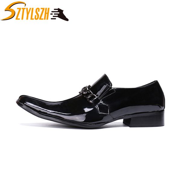 men black classic business leather shoes mens dress shoes patent leather glitter wedding pointed toe male zapatos hombre
men black classic business leather shoes mens dress shoes patent leather glitter wedding pointed toe male zapatos hombre