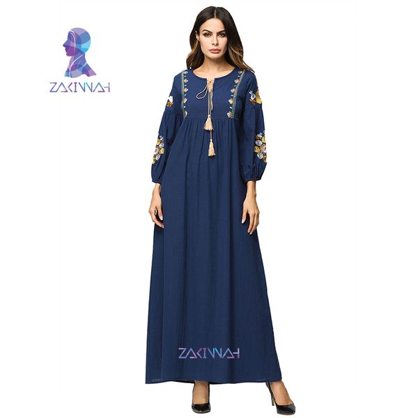 women's plus size abaya robe embroidery muslim long dress arab dubai islamic clothing linen maxi dresses, Red
women's plus size abaya robe embroidery muslim long dress arab dubai islamic clothing linen maxi dresses, Red