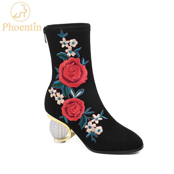 phoentin floral embroidered boots female back zipper closure crystal heels 2019 plus size suede women shoes black ft809
phoentin floral embroidered boots female back zipper closure crystal heels 2019 plus size suede women shoes black ft809