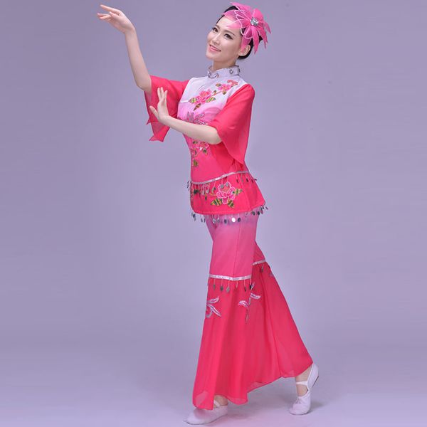 stage wear ladies yangko clothing costumes middle-aged fan dance national wind square costume set festival outfit, Black;red
stage wear ladies yangko clothing costumes middle-aged fan dance national wind square costume set festival outfit, Black;red