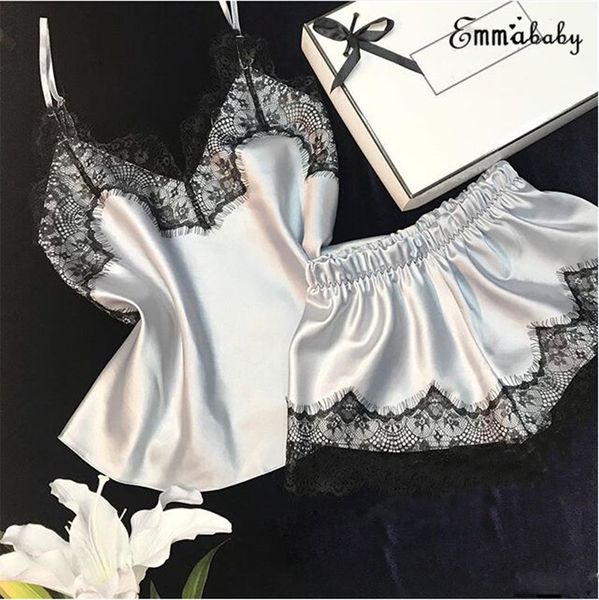 women's sleepwear lingerie women sleeveless strap nightwear lace trim satin cami sets underwear style night gowns, Black;red
women's sleepwear lingerie women sleeveless strap nightwear lace trim satin cami sets underwear style night gowns, Black;red