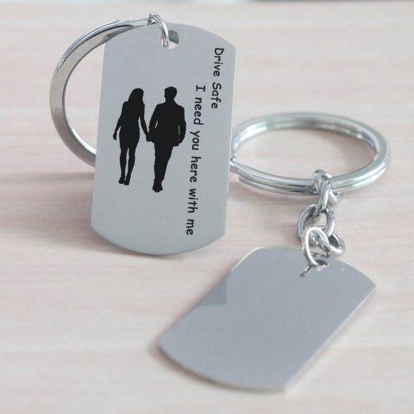 2020 drive safe i need you here with me stainless steel fashion personality keychain car accessories selling, Silver
2020 drive safe i need you here with me stainless steel fashion personality keychain car accessories selling, Silver