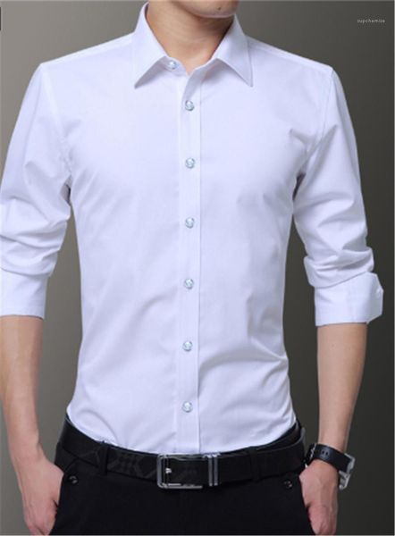 shirts turn down collar mens long sleeve shirts young fashion new male clothing solid mens dress, White;black
shirts turn down collar mens long sleeve shirts young fashion new male clothing solid mens dress, White;black