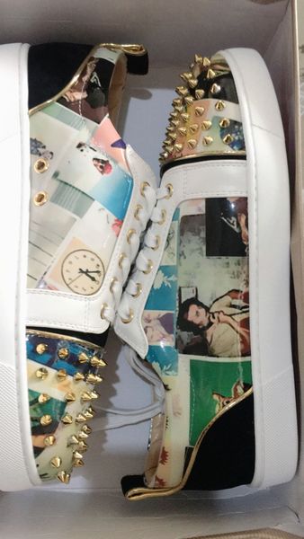 luxury men mixed color floral printing shoes low lace up sneaker flower painting sapatos women casual shoes leisure trainer footwear, Black
luxury men mixed color floral printing shoes low lace up sneaker flower painting sapatos women casual shoes leisure trainer footwear, Black