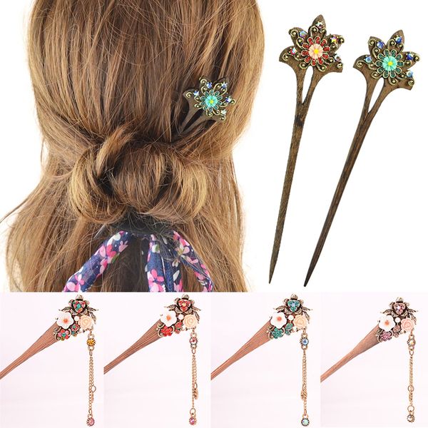 hand-carved rhinestone flower wooden hair stick bob handmade vintage women hairwear jewelry chinese hair stick hairpins gift, Golden;white
hand-carved rhinestone flower wooden hair stick bob handmade vintage women hairwear jewelry chinese hair stick hairpins gift, Golden;white