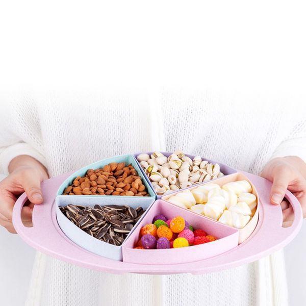 new plastic snacks boxes with clear sealing lid 5 removable compartments candy treats serving tray organizer dispenser container
new plastic snacks boxes with clear sealing lid 5 removable compartments candy treats serving tray organizer dispenser container