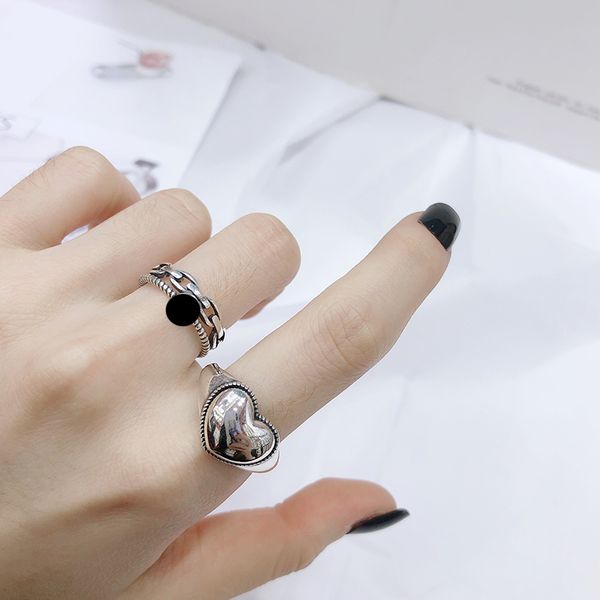 vintage heart ring rope 925 sterling silver smooth wide ring adjustable korean fashion women 925 jewelry wedding gift, Golden;silver
vintage heart ring rope 925 sterling silver smooth wide ring adjustable korean fashion women 925 jewelry wedding gift, Golden;silver