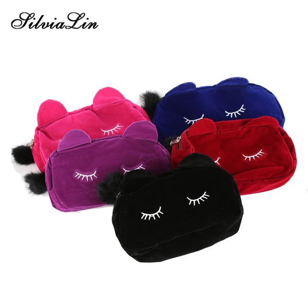 portable cartoon cat cosmetic bag coin storage case travel makeup bag pouch with fur ball neceser dropshipping
portable cartoon cat cosmetic bag coin storage case travel makeup bag pouch with fur ball neceser dropshipping