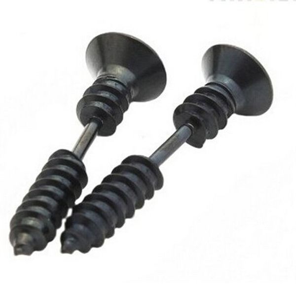 1 pcs simple punk fashion gold black and silver color stainess nail screw stud earring for women and men novelty item te690, Golden;silver
1 pcs simple punk fashion gold black and silver color stainess nail screw stud earring for women and men novelty item te690, Golden;silver
