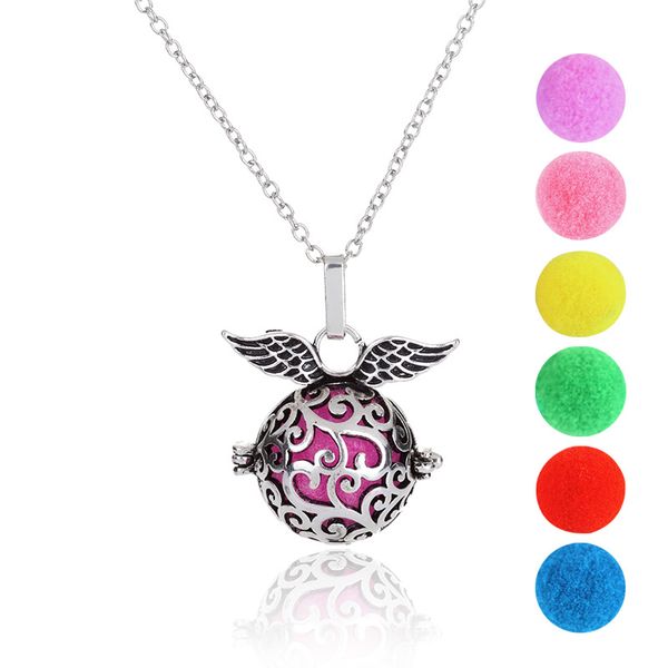 2019 3 styles angel wings necklace aromatherapy essential oil diffuser necklaces locket pendant women jewelry fashion accessories, Silver
2019 3 styles angel wings necklace aromatherapy essential oil diffuser necklaces locket pendant women jewelry fashion accessories, Silver