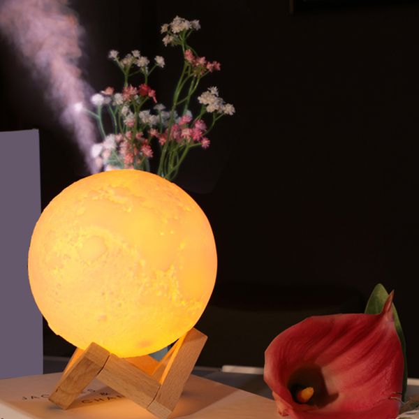 2 in 1 3d moon lamp with air humidifier light diffuser aroma essential oil usb humidificador night cool mist purifier home decor 
2 in 1 3d moon lamp with air humidifier light diffuser aroma essential oil usb humidificador night cool mist purifier home decor