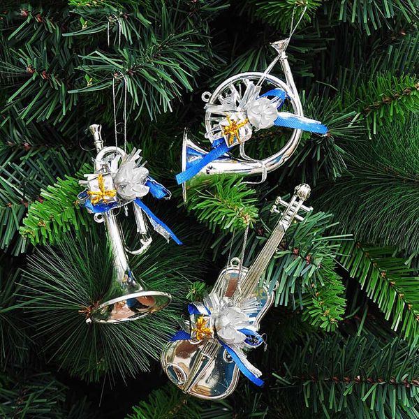 new 3pcs christmas tree ornament instruments shape shiny hanging decor for festival decorations
new 3pcs christmas tree ornament instruments shape shiny hanging decor for festival decorations