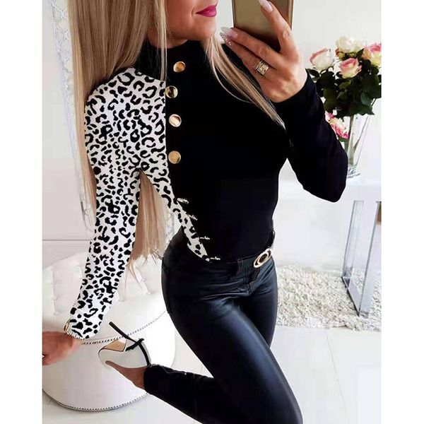 2020 офис дамы с длинным рукавом тонкий tshirt женщины leopard sexy tee рубашки элегантная водолазка tops весна осень streetwear sj5598v, White
2020 офис дамы с длинным рукавом тонкий tshirt женщины leopard sexy tee рубашки элегантная водолазка tops весна осень streetwear sj5598v, White