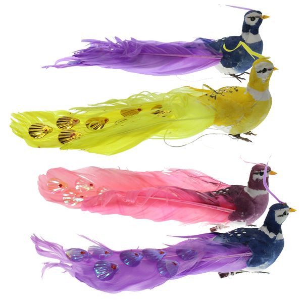 4pcs colorful bird figurine beautiful home or garden art decor artificial 
4pcs colorful bird figurine beautiful home or garden art decor artificial