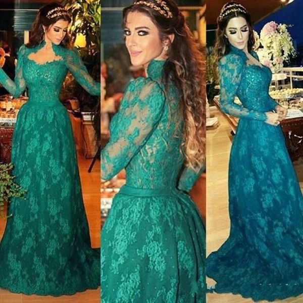 2020 new high neck lace evening dresses long sleeves mother of the bride dresses modest full length formal gowns evening gowns, Black;red
2020 new high neck lace evening dresses long sleeves mother of the bride dresses modest full length formal gowns evening gowns, Black;red