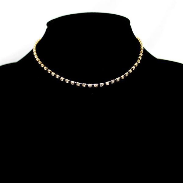 necklace with micro setting necklace women's fashion personality collar chain, Silver
necklace with micro setting necklace women's fashion personality collar chain, Silver